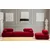 Atelier del Sofa Tabure 95x95x45cm, Crveni