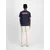 ALPHA INDUSTRIES Majica nočno modra/rjava/siva/bela