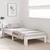 vidaXL postelja s headboard bela 100x200 cm trden borov les