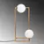 Opviq Stona lampa Corner-15021, 25x25x55 cm, IP20, Zlatne boje