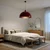 Brilagi - LED luster na lanku METALO 1xE27/40W/230V prečnik 60 cm bordo/bakarna