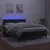 Vidaxl Box spring postelja z vzmetnico LED tem. zelena 140x200cm žamet