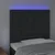 Vidaxl LED posteljno vzglavje črno 100x5x118/128 cm žamet