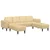 Sofa Siva zelena 250 x 188 x 76 cm Kordura tekstil