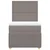 Vidaxl Box spring postelja z vzmetnico taupe 100x200 cm blago