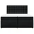 vidaXL vidaXL Box spring postelja z vzmetnico črn 200x200 cm blago, (21309931)