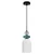 Luster na sajli TROPEA 1xE27/15W/230V crna/dimljeno-ljubičasta/plava/bela