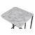 Hanah Home Set klub stolova, 3 komada Ce Metal Zigon Belo-Crni