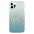 Guess Guess GUHCP12LPCUGLSBL trdi ovitek za iPhone 12 Pro Max 6.7 modro/modro z bleščečim gradientnim skriptom