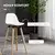 Homestar Set barskih stolov 2 kosa 385x425x91 cm bela