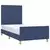 Greatstore Posteljni okvir z vzglavjem moder 80x200 cm blago