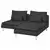 SÖDERHAMN Sofa dvosed s lenjivcem, Fridtuna tamnosiva