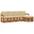 Set vanjskih sofa s jastukom 5 pcs Prirodna i bež