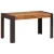 vidaXL Jedilna miza 140x70x76 cm trden robusten mangov les