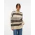 VERO MODA Pulover VMAMPLE ecru/čokolada/antracit
