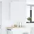 vidaXL Viseča omarica Riga Bela 50 x 31 x 80 cm Konstruiran les