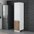 Hanah Home kuhinjski element Minar 3477, 50 cm, beli / dore