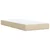 vidaXL vidaXL Box spring postelja z vzmetnico krem 100x200 cm blago, (21305938)