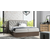 Boxspring postelja Wood 7 - 200x200 cm - temni hrast
