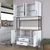 Hanah Home Komoda JE169 3400, 120x198.6x40 cm, Bela