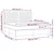 Vidaxl Box spring postelja z vzmetnico LED sv. siva 180x200 cm blago