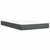 Vidaxl Box spring postelja z vzmetnico temno siva 120x200 cm blago