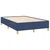 Vidaxl Box spring postelja z vzmetnico LED modra 120x190 cm blago