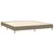 Vidaxl Box spring postelja z vzmetnico taupe 180x200 cm blago