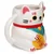 Puckator PKMUG381 Bela skodelica Maneki Neko