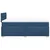 Vidaxl Box spring postelja z vzmetnico moder 120x200 cm blago