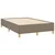 Vidaxl Box spring postelja z vzmetnico LED taupe 120x190 cm blago