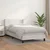 Vidaxl Box spring postelja z vzmetnico bel 90x190 cm umetno usnje