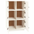 Visoka komoda bijela 67 x 40 x 108,5 cm od masivne borovine