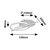 Rabalux LED plafonjera Arash, 40W, CCT na wall switch, 53x35cm, Crna