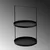 Aberto Design Stalak za nakit 33x21cm, Crni