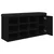 Klupa za cipele crna 102 x 32 x 50 cm od konstruiranog drva