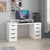 Hanah Home radni sto Alen 150cm 8 Drawer, 150 cm, beli