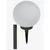 Solarna lampa Aurora, O 18x46 cm, bela