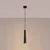Sollux SL.1400 - Luster na sajli PRYSM 1xG9/8W/230V crna