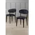Hanah Home set trpezarijskih stolica Onex 2 kom, antracit bukle tkanina, crne drvene noge