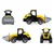 LENA Car Truxx 2 nakladalnik plastika 34cm s figurico 24m+