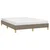 Vidaxl Posteljni okvir brez vzmetnice taupe 140x190 cm blago