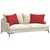 Jastučići za sofu 2 pcs Crvena 70 x 50 cm tkanina
