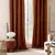 Draperija Winona 140x260cm sa otvorima za garniš. terakota D. d Interieur