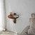 HANAH HOME Zidna polica Reve Chesnut Black