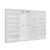 Hanah Home Ormar za hodnik Noah 8463, 315x210x35 cm, Beli