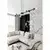 Luster na sajli ROSSI 8xE14/10W/230V crna/prozirna