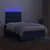 Vidaxl Box spring postelja z vzmetnico LED modra 120x190 cm blago