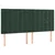 Vidaxl Box spring postelja z vzmetnico temno zelena 160x200 cm žamet