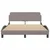 Vidaxl Posteljni okvir Dover taupe 140x190 cm blago